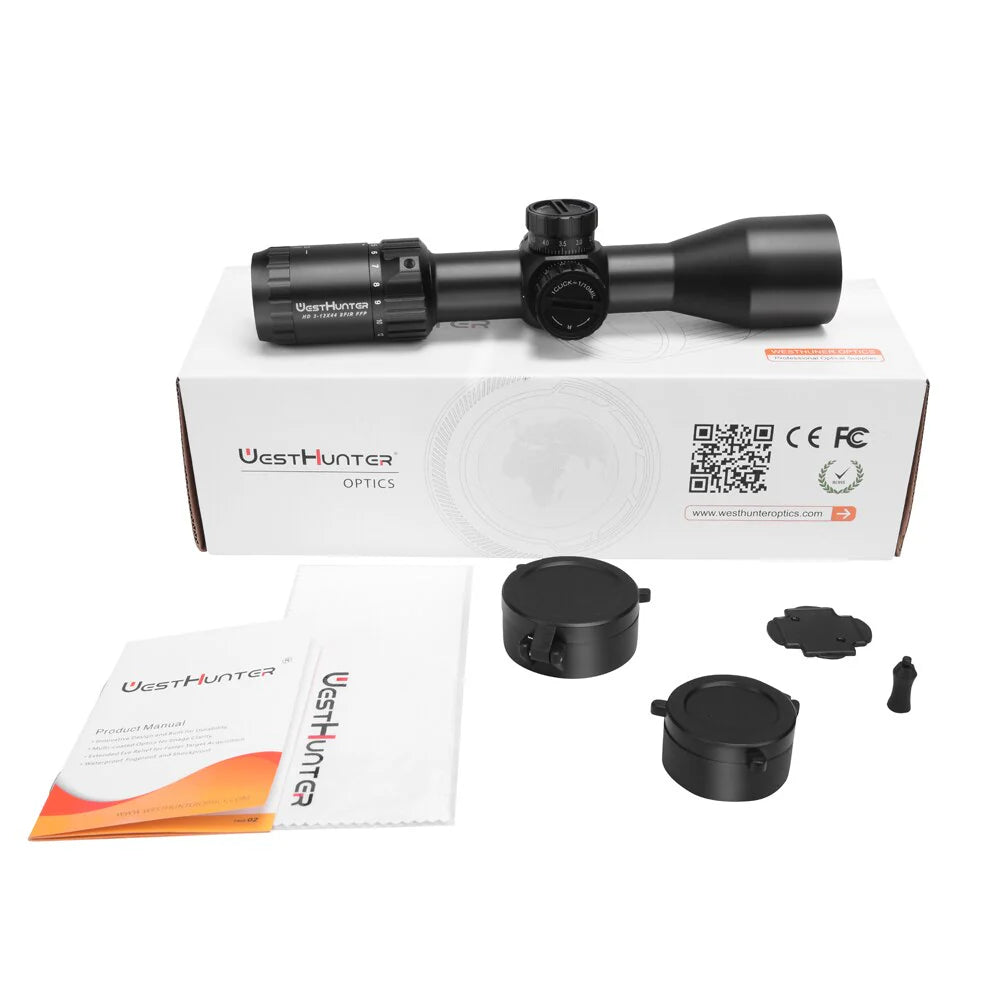 WestHunter HD 3-12X44 SFIR FFP First Focal Plane Scope