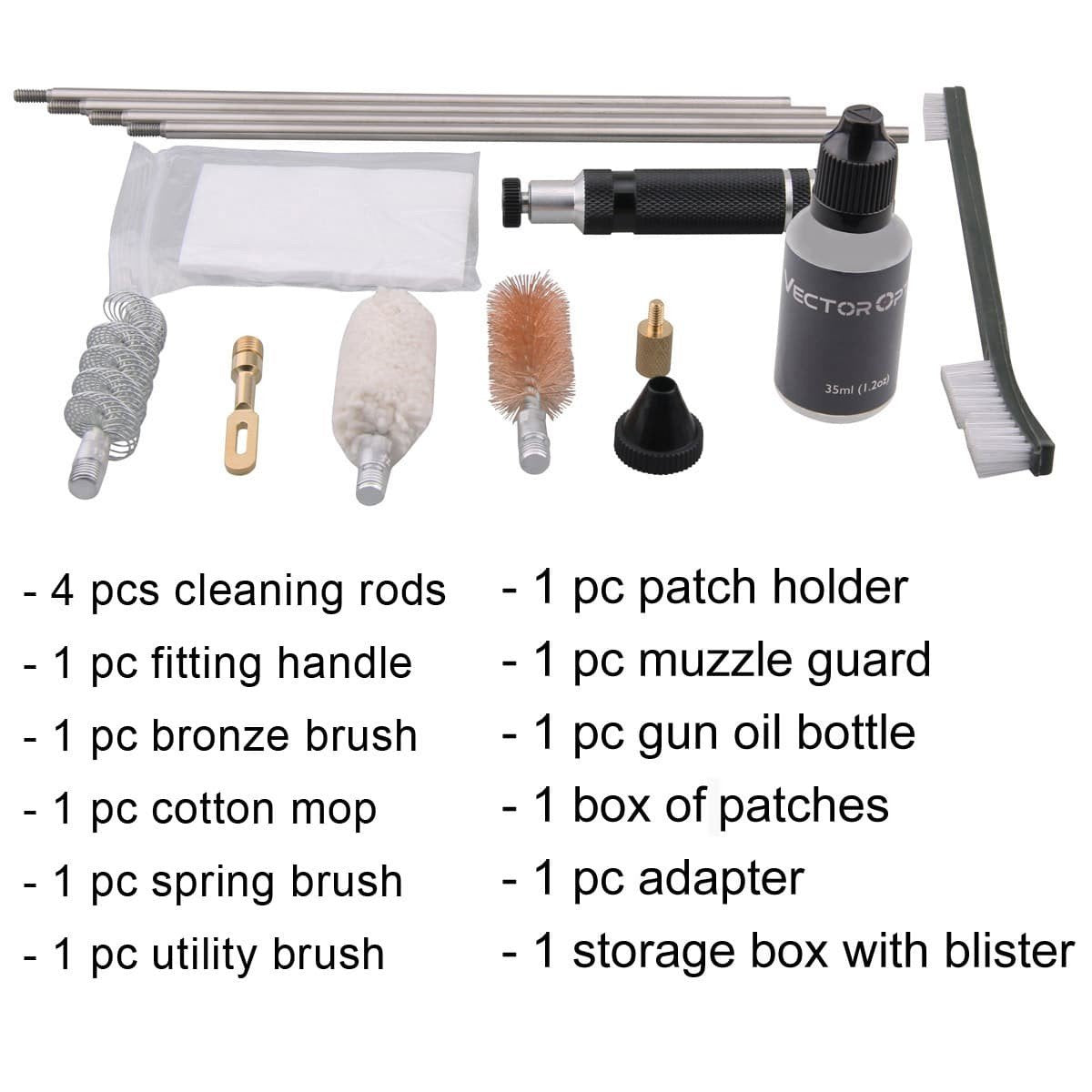 VECTOR OPTICS 12GA SHOTGUN GUN CLEANING KIT SCCK-08