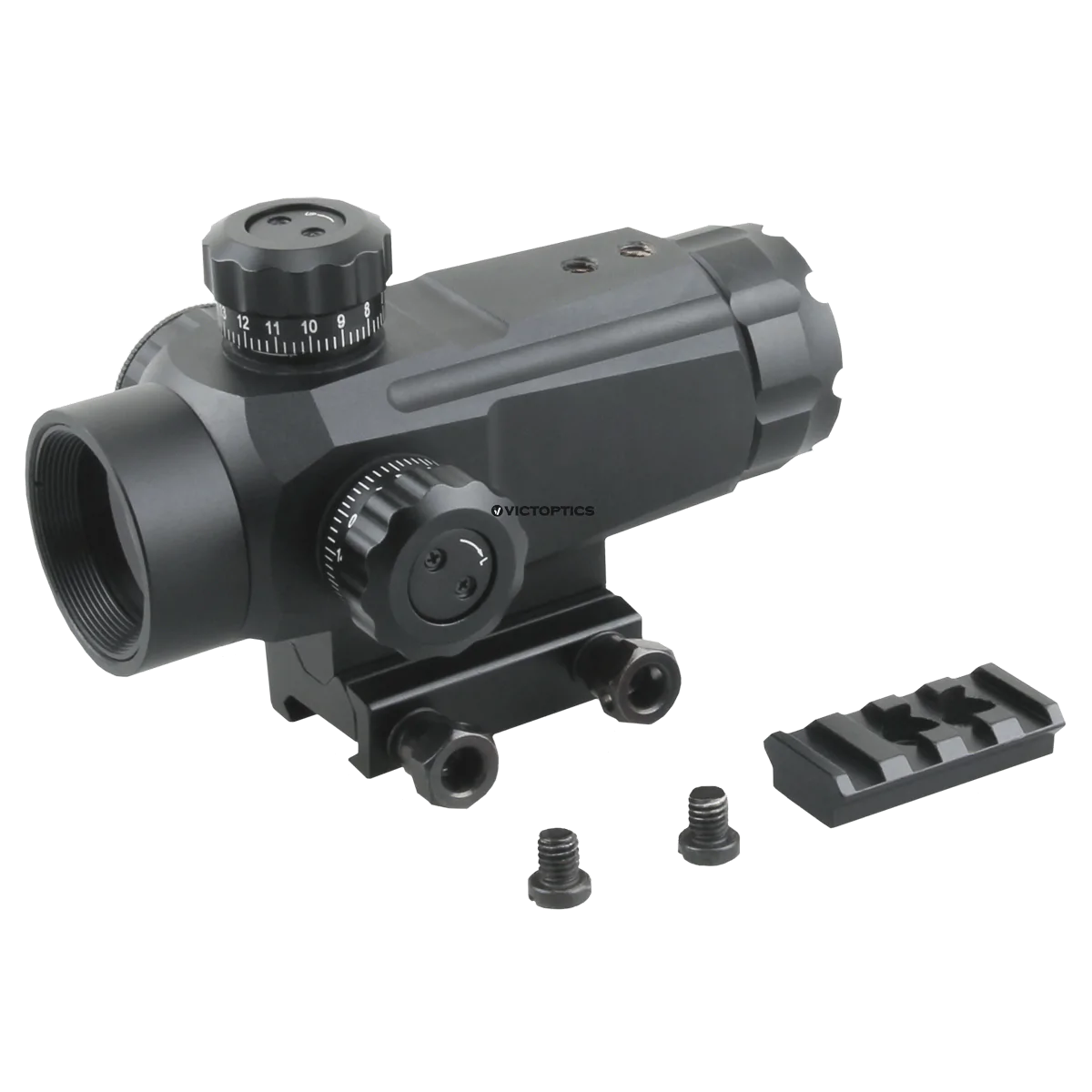 VICTOPTICS RGD 1X30 RED DOT SIGHT W/ 5 LEVELS RED/GREEN DOT SCALI-RD02