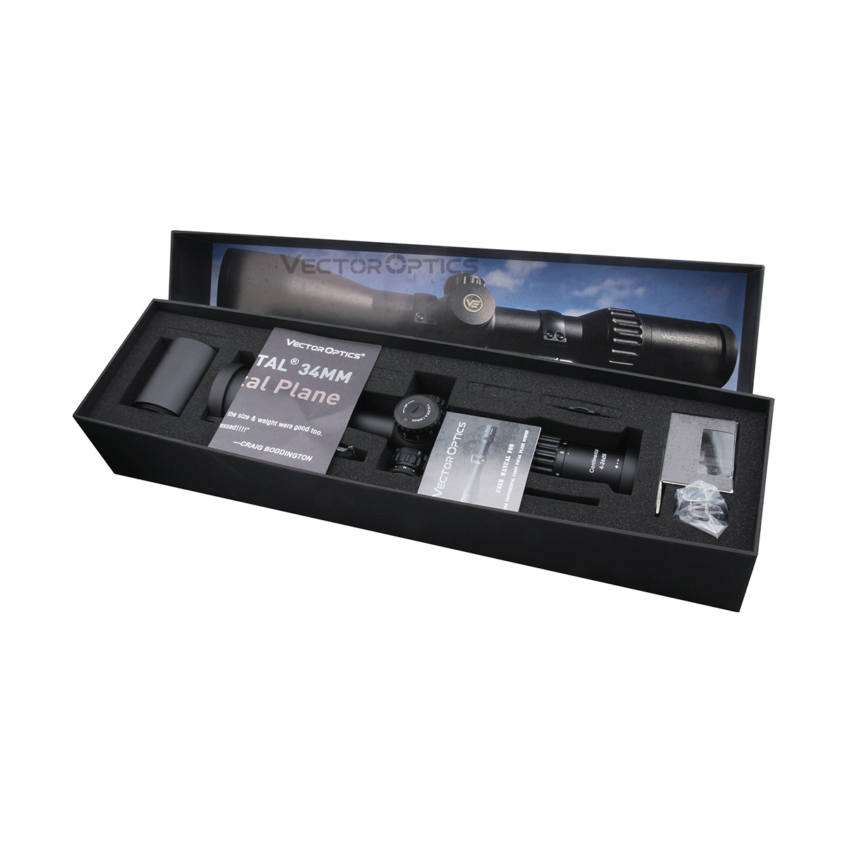CONTINENTAL 4-24X56 FFP RIFLESCOPE RANGING SCFF-40