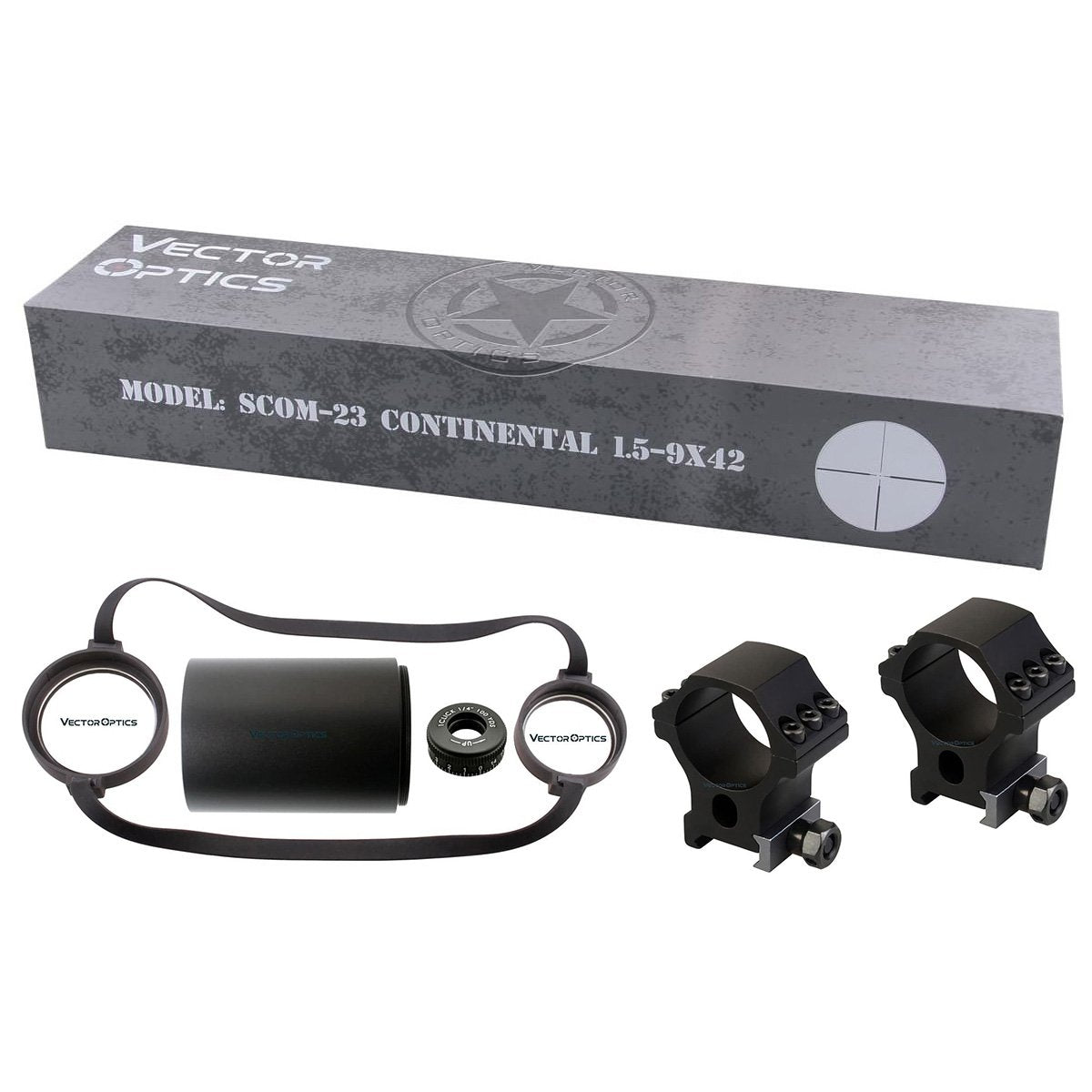 Vector Optics Continental 1.5-9×42 SFP Riflescope SCOM-23