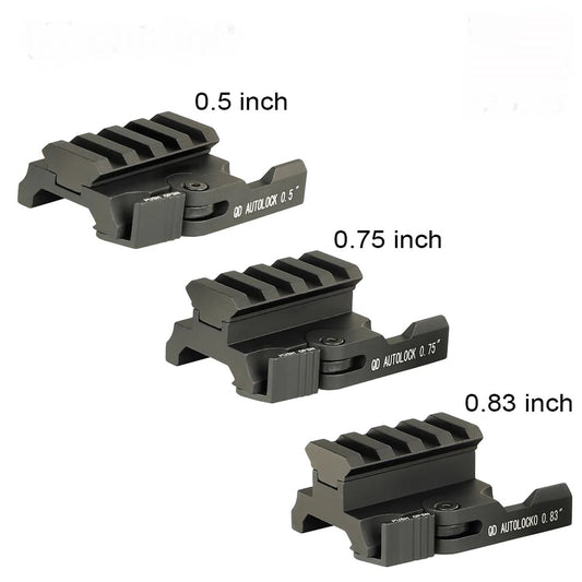 Autolock Picatinny Riser Mount Adaptor for Red Dot